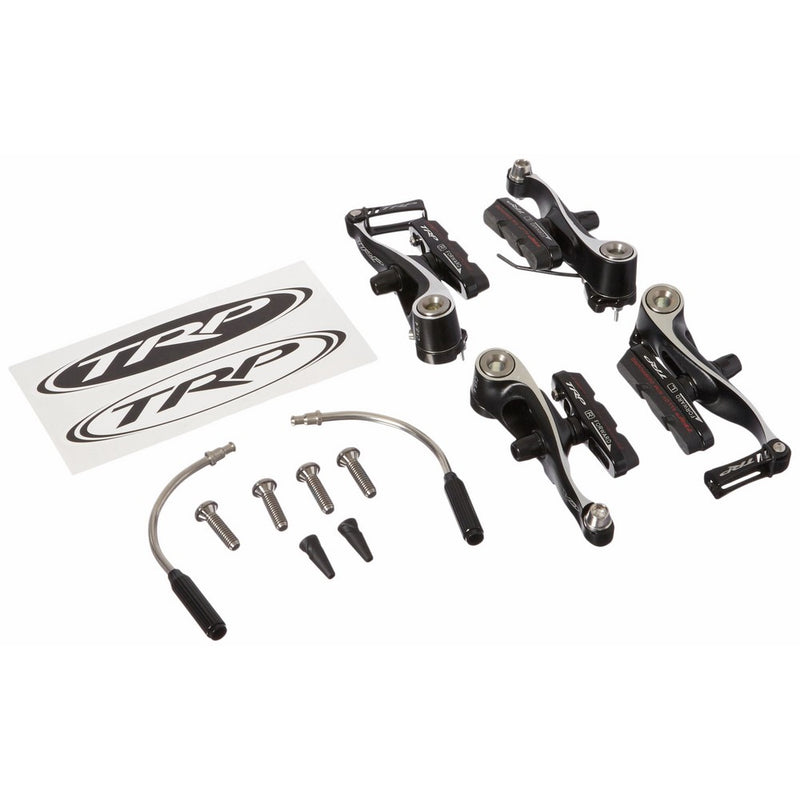 TRP CX8.4 Mini Front and Rear V-Brake Set, Black