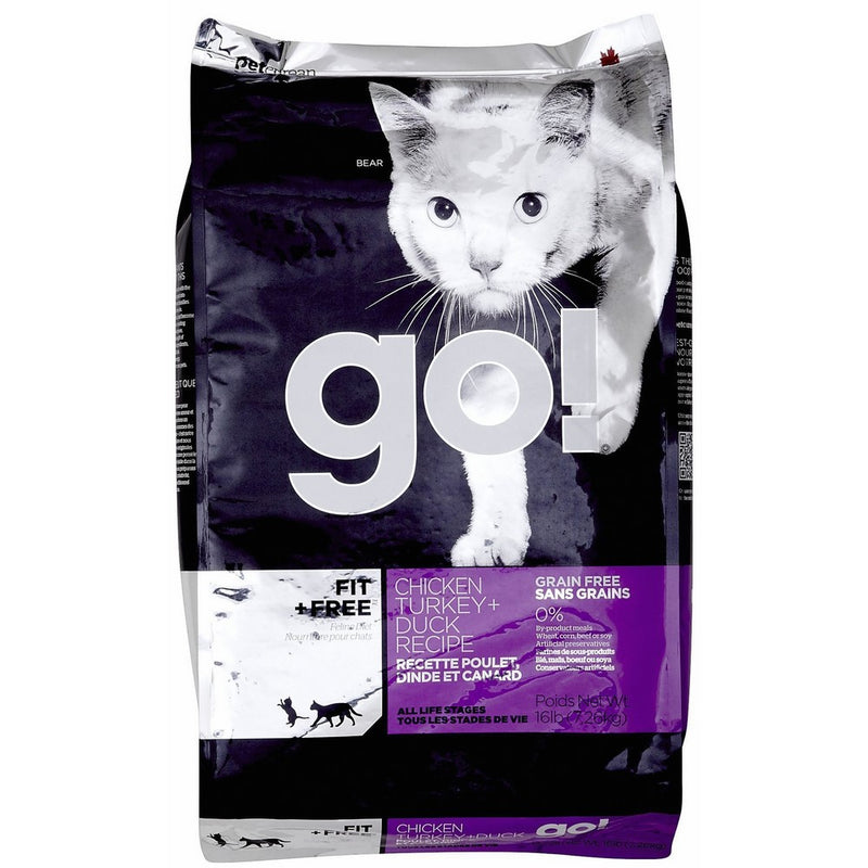 Petcurean 152332 Go Fit and Free Grain Free Chicken/Tk/Dk for Pets, 16-Pound