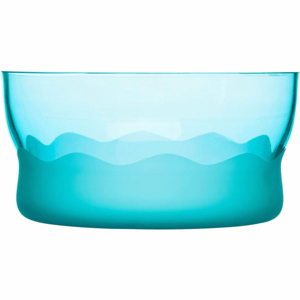 SEAglasbruk Aqua Wave Serving Bowl, Turquoise