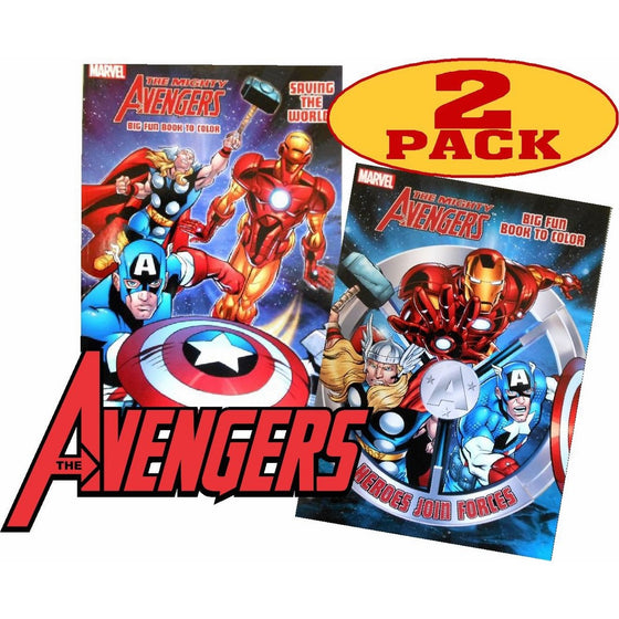 Marvel Mighty AvengersÂ Coloring and Activity Book Set (2 Books96 pgs each)