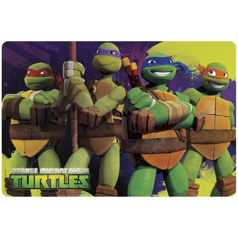 Zak! Designs Placemat with Teenage Mutant Ninja Turtle Graphics, BPA-free Plastic