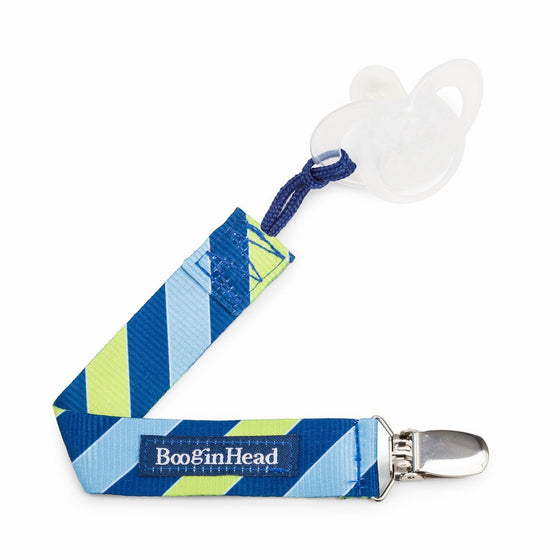 BooginHead PaciGrip Pacifier Clip- Leap, Blue and Green