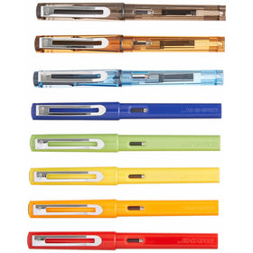 8 PCS Jinhao 599 Fountain Pens Diversity Set Transparent and Unique Style