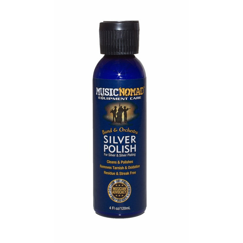 Music Nomad MN701 Silver Polish for Silver and Silver-Plated Instruments,4 oz.