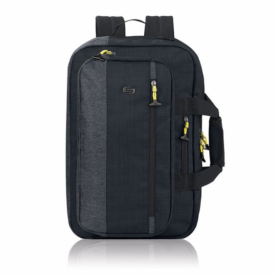 Solo Velocity 15.6 Inch Laptop Hybrid Backpack Briefcase, Navy/Grey