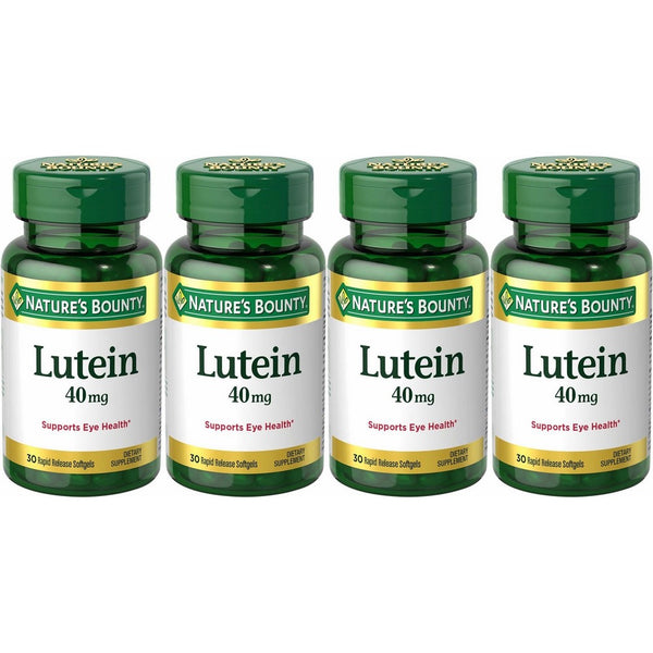 Nature's Bounty Lutein 40 Mg, 30-Count , Pack of 4