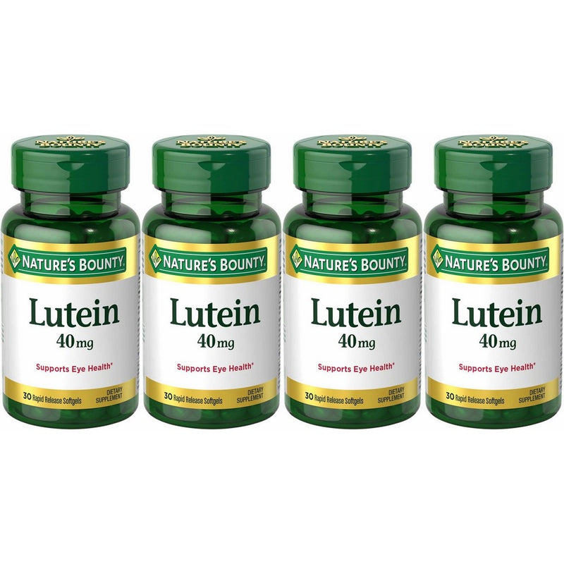 Nature's Bounty Lutein 40 Mg, 30-Count , Pack of 4