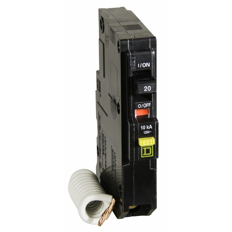 Square D by Schneider Electric QO120GFICP QO Qwik-Gard 20 Amp Single-Pole GFCI Circuit Breaker