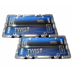 Cruiser Accessories 20730 Twist License Plate Frame, Chrome
