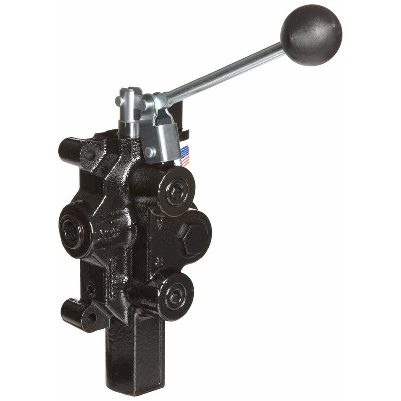 Prince RD-2575-T3-ESA1 Directional Control Valve, Logsplitter, 3 Ways, 3 Positions, Spring Center To Neutral, Cast Iron, 3000 psi, Lever Handle, 20 gpm, In/Out: 3/4" NPTF, Work 1/2" NPTF