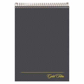 Ampad 20-813R Gold Fibre , WireboundPad, Size 8-1/2x11-3/4, Legal Ruling With Numbered Spaces, Name & Date