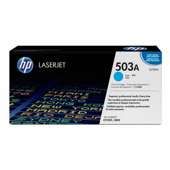 HP 503A (Q7581A) Cyan Original Toner Cartridge