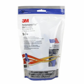 3M Performance Plus Wire Connector B/GBOX, Blue/Gray, 14-6 AWG, 50 per Box