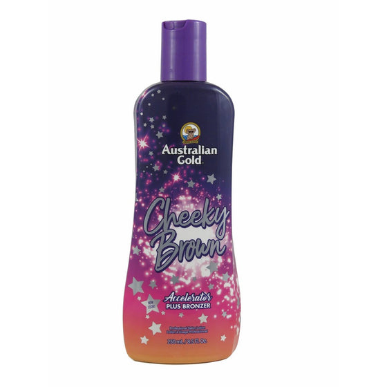 Australian Gold, CHEEKY BROWN Accelerator Dark Natural Bronzers, Tanning Bed Lotion 8.5 oz