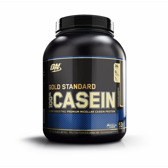 Optimum Nutrition Gold Standard 100% Micellar Casein Protein Powder, Slow Digesting, Helps Keep You Full, Overnight Muscle Recovery, Chocolate Supreme, 4 Pound