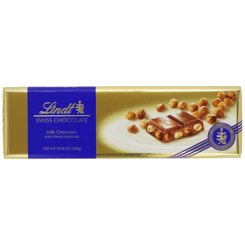 Lindt Gold Bar, Swiss Milk Chocolate Hazelnut, 10.58 Ounce (Pack of 5)