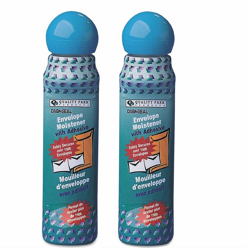 Quality Park Envelope Moistener With Adhesive Fast-Drying (2 Pack)