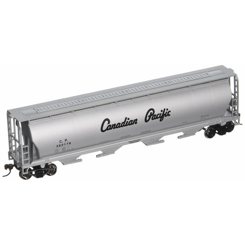 Bachmann Trains Canadian Pacific (Silver Script) 4 Bay Cylindrical Grain Hopper-Ho Scale