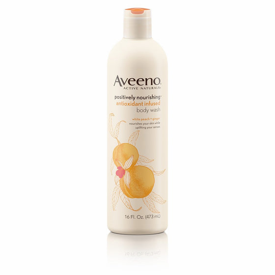 Aveeno Positively Nourishing Antioxidant Infused Moisturizing Body Wash, 16 Oz