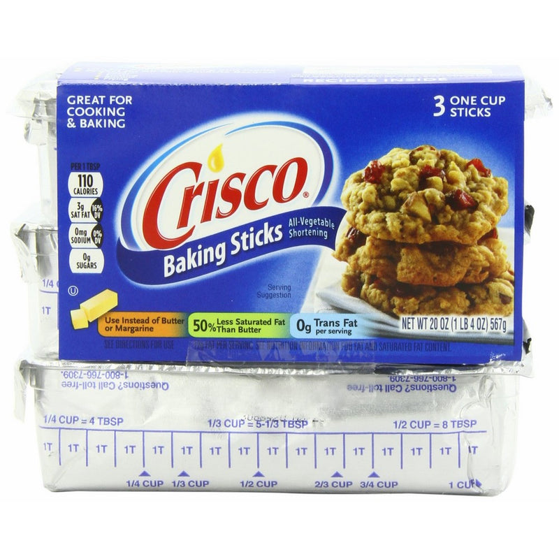 Crisco Baking Sticks All Vegetable Shortening, 20 Ounce