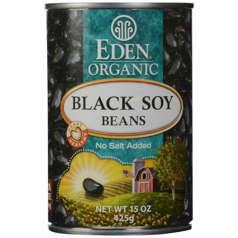 Eden Foods Organic Black Soy Beans, 15 oz