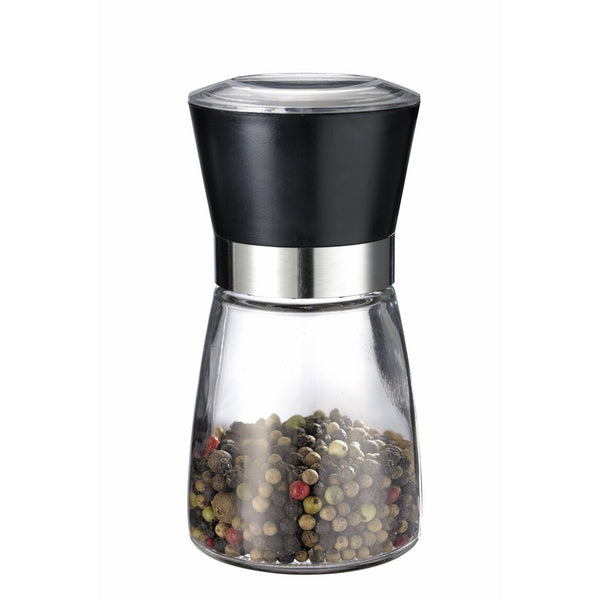 Westmark 63542260 Salt Mill, Spice Mill and Pepper Grinder, Stainless Steel with Glass Bottle