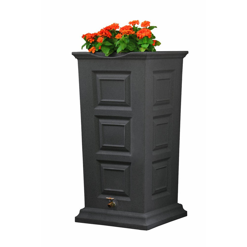 Good Ideas SV-RS-DAR Savannah Rain Barrel 55-Gallon, Dark Granite