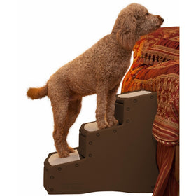 Pet Gear Easy Step III Extra Wide Pet Stairs, 3-step/for cats and dogs up to 200-pounds, Chocolate
