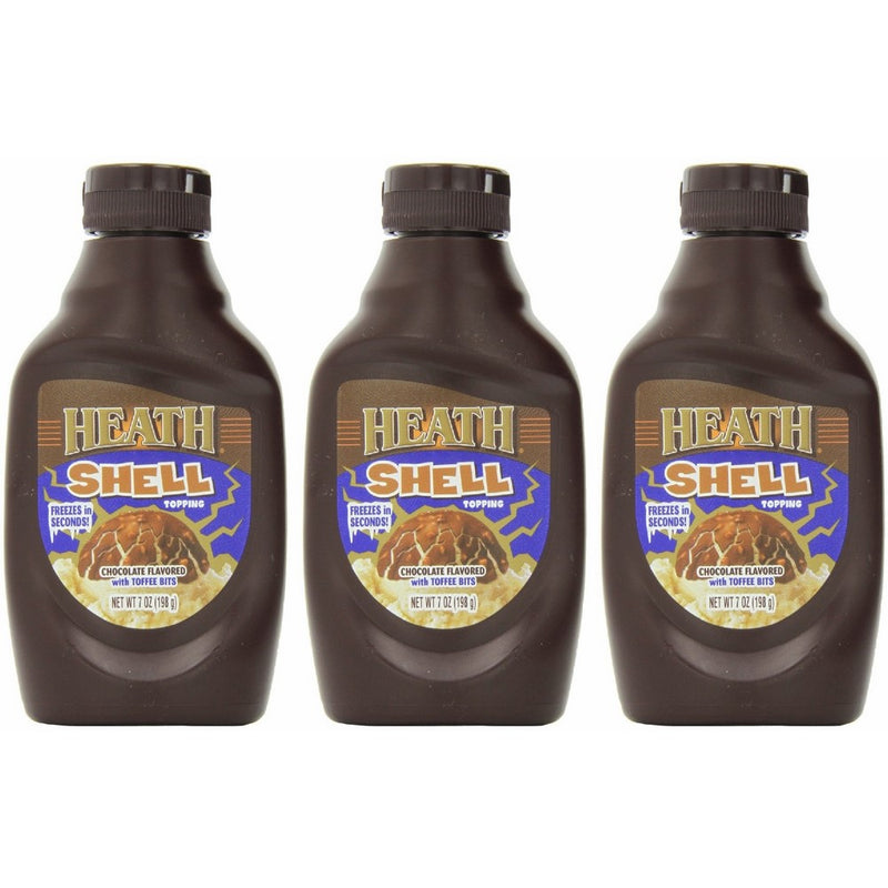 Heath Shell Topping, 7-Ounce Bottle (Pack of 3)
