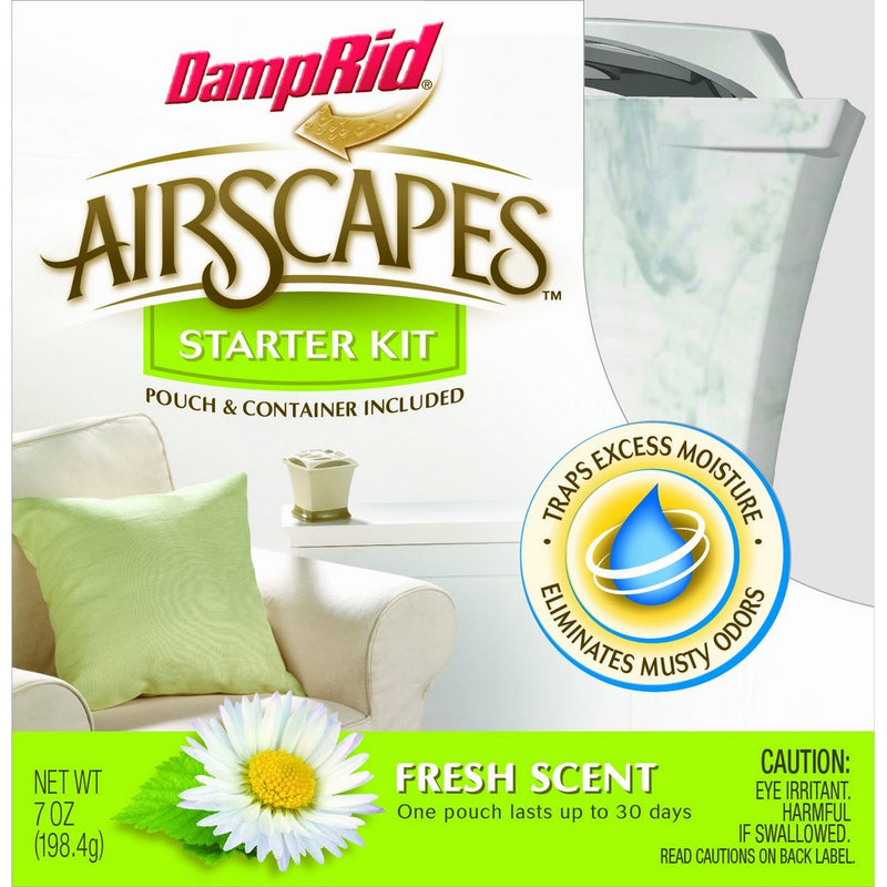 DampRid AS01WMFS Airscapes Dehumidifier Starter Kit, Fresh Scent