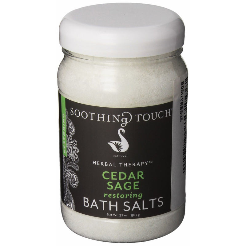 Soothing Touch W67369CS32 Bath Salts Cedar Sage, 32-Ounce