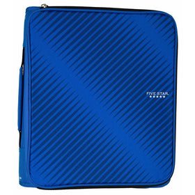 Five Star 2 Inch Zipper Binder with 6-Pocket Expanding File, Durable, Blue (72534)