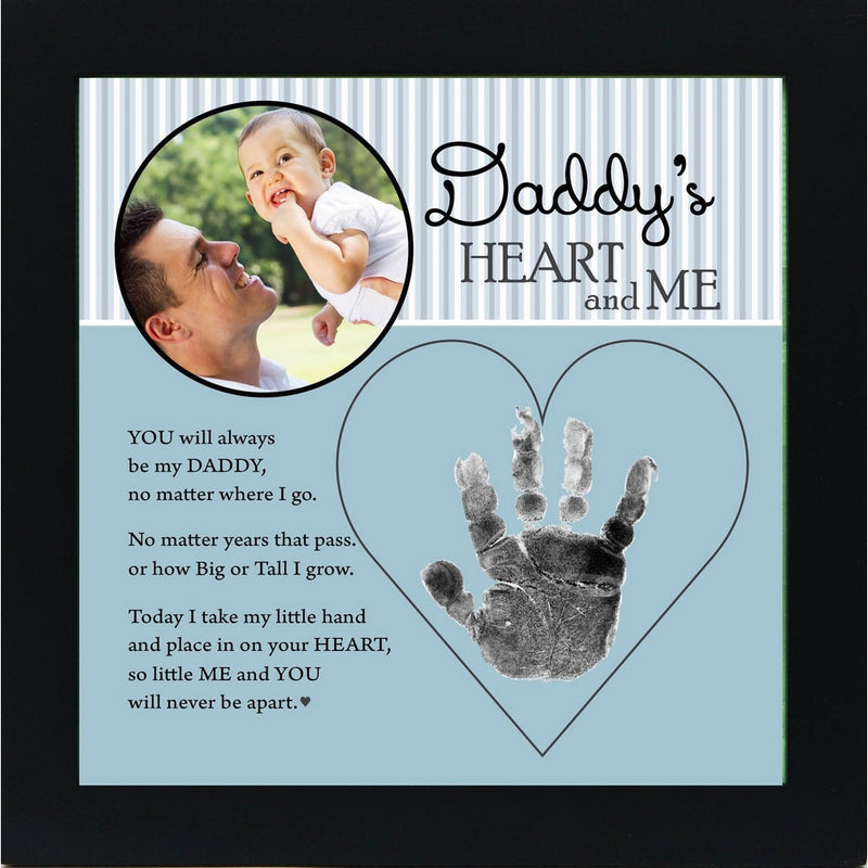 Baby Child Keepsake Handprint Frame with Poetry - Mommy, Daddy, Grandma or Grandpa (Daddy)