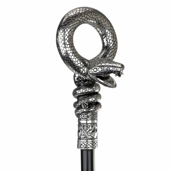 Design Toscano The Dragonsthorne Collection: Medusa's Snake Walking Stick