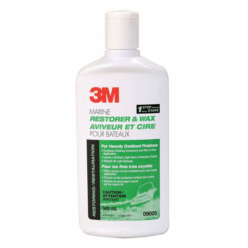3M 09005 Marine Restorer & Wax, 16 oz.