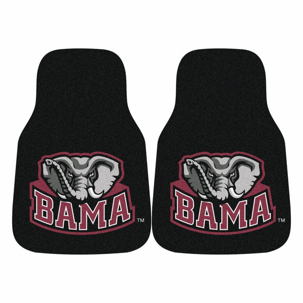 Fanmats NCAA University of Alabama Crimson Tide Nylon Face Carpet Car Mat