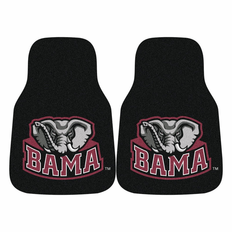 Fanmats NCAA University of Alabama Crimson Tide Nylon Face Carpet Car Mat