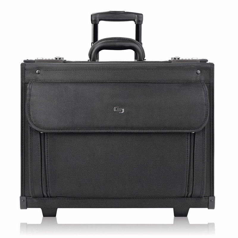 Solo Classic 17.3 Inch Rolling Catalog Case, Black