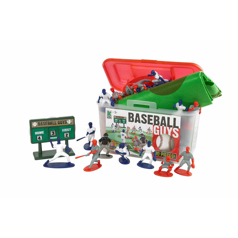 Kaskey Kids Baseball Guys - Inspires Imagination with Open-Ended Play - Includes 2 Full Teams and More - For Ages 3 and Up