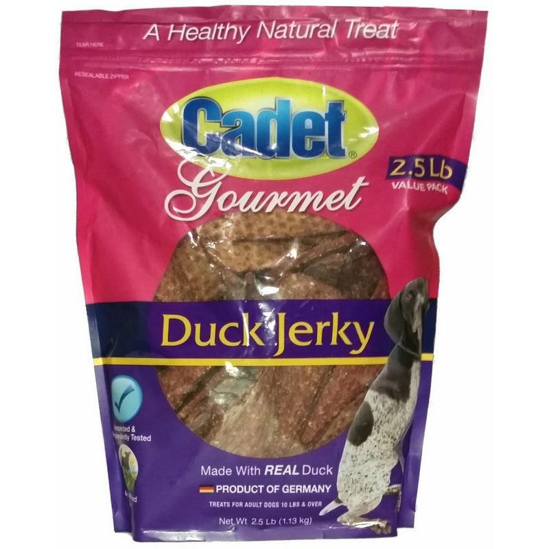 Cadet Gourmet Pet Treats Duck Jerky, 2.5 LB