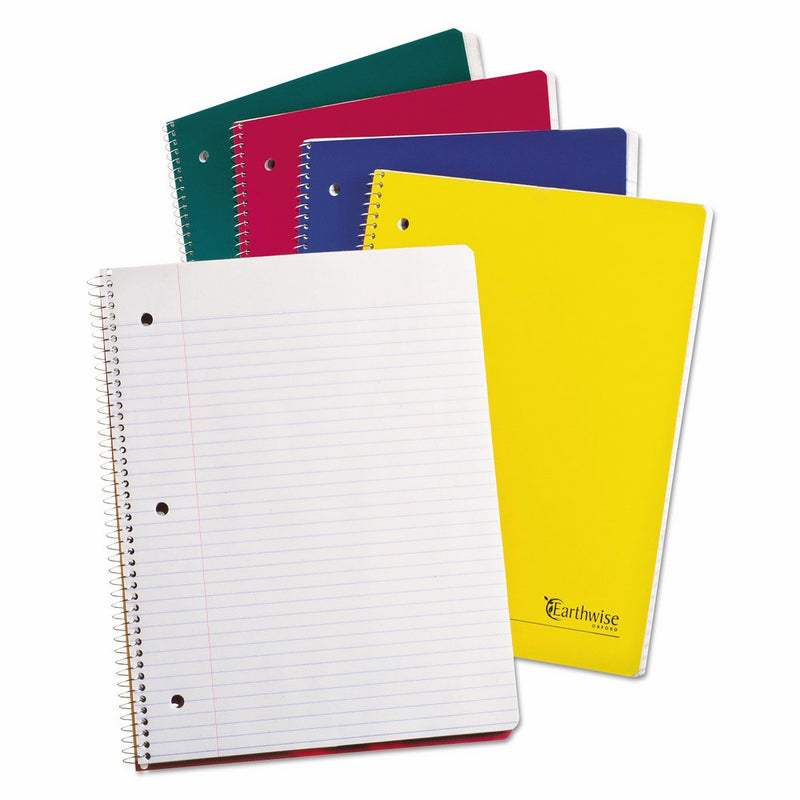 Earthwise by Oxford 25207 Recycled 1-Subject Notebooks, 11 x 8 1/2, WE, 100 SH