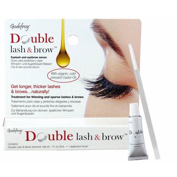 Godefroy Double Lash and Brow Treatment, for longer & thicker eyelash and eyebrows (3ml applicator)