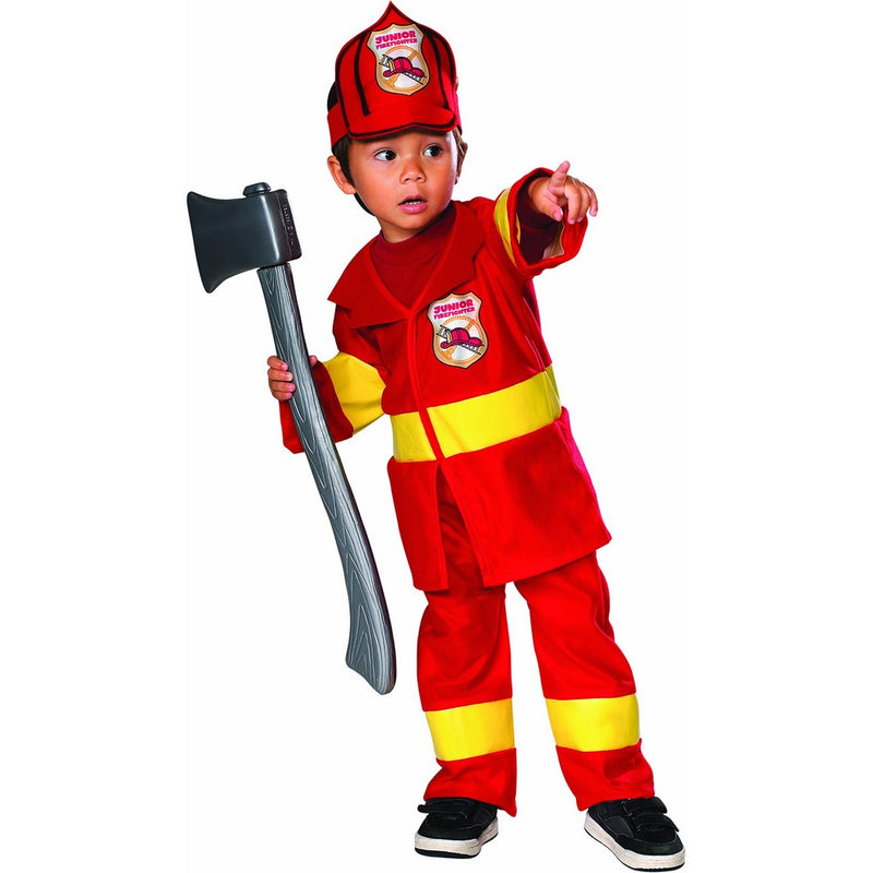 Jr Firefighter Costume: Toddler's Size 2T-4T