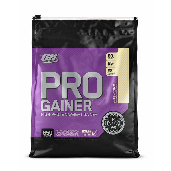 Optimum Nutrition Pro Gainer Weight Gainer Protein Powder, Vanilla Custard, 10.19 Pounds (Packaging May Vary)