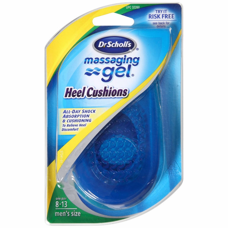 Dr. Scholl's Massaging Gel Heel Cushions Men's 8-13(Pack of 3)