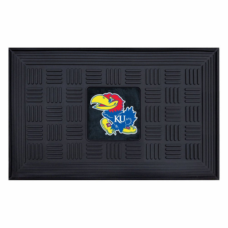 Fanmats NCAA University of Kansas Jayhawks Vinyl Door Mat
