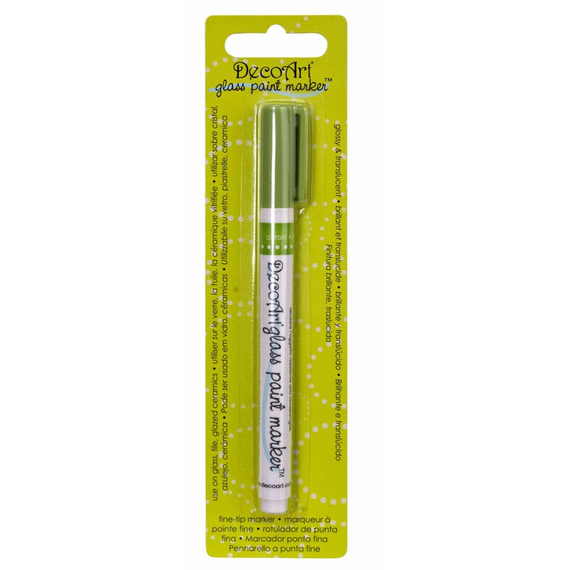 DecoArt Glass Paint Marker, Citron