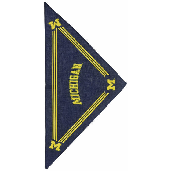 Collegiate Michigan Wolverines Pet Bandana, Small - Dog Bandana must-have for Birthdays, Parties, Sports Games etc.
