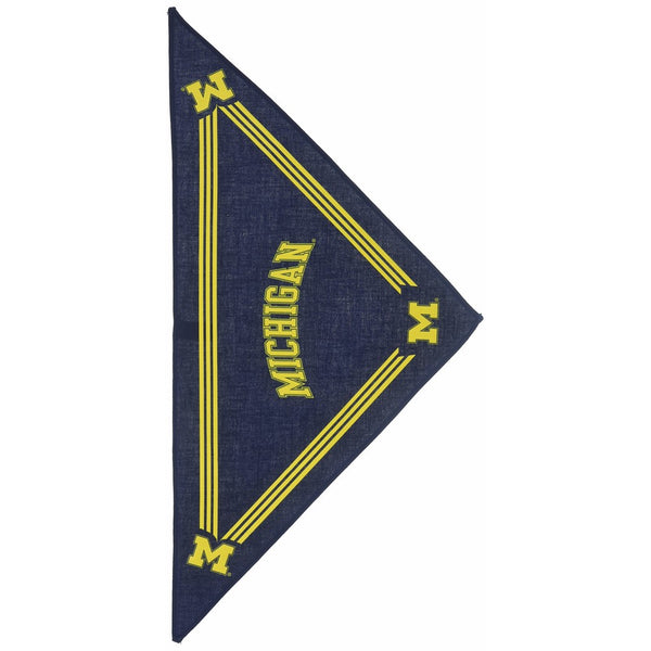 Collegiate Michigan Wolverines Pet Bandana, Small - Dog Bandana must-have for Birthdays, Parties, Sports Games etc.
