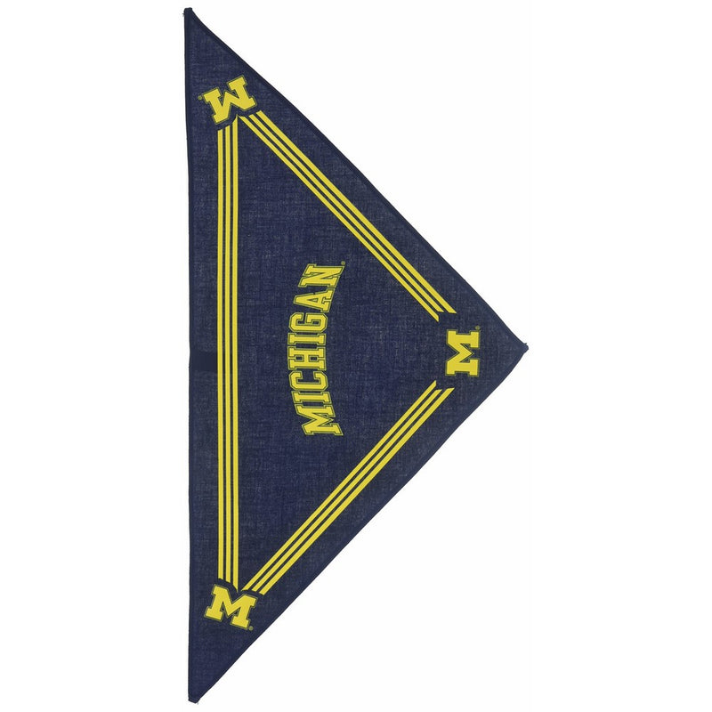Collegiate Michigan Wolverines Pet Bandana, Small - Dog Bandana must-have for Birthdays, Parties, Sports Games etc.